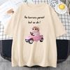 Girls Cotton Kawaii Graphic Tshirt Sad Hamster The Horrors Persist But So Do I Teeshirt Casual Cute Printing Tshirts Unisex Unisex