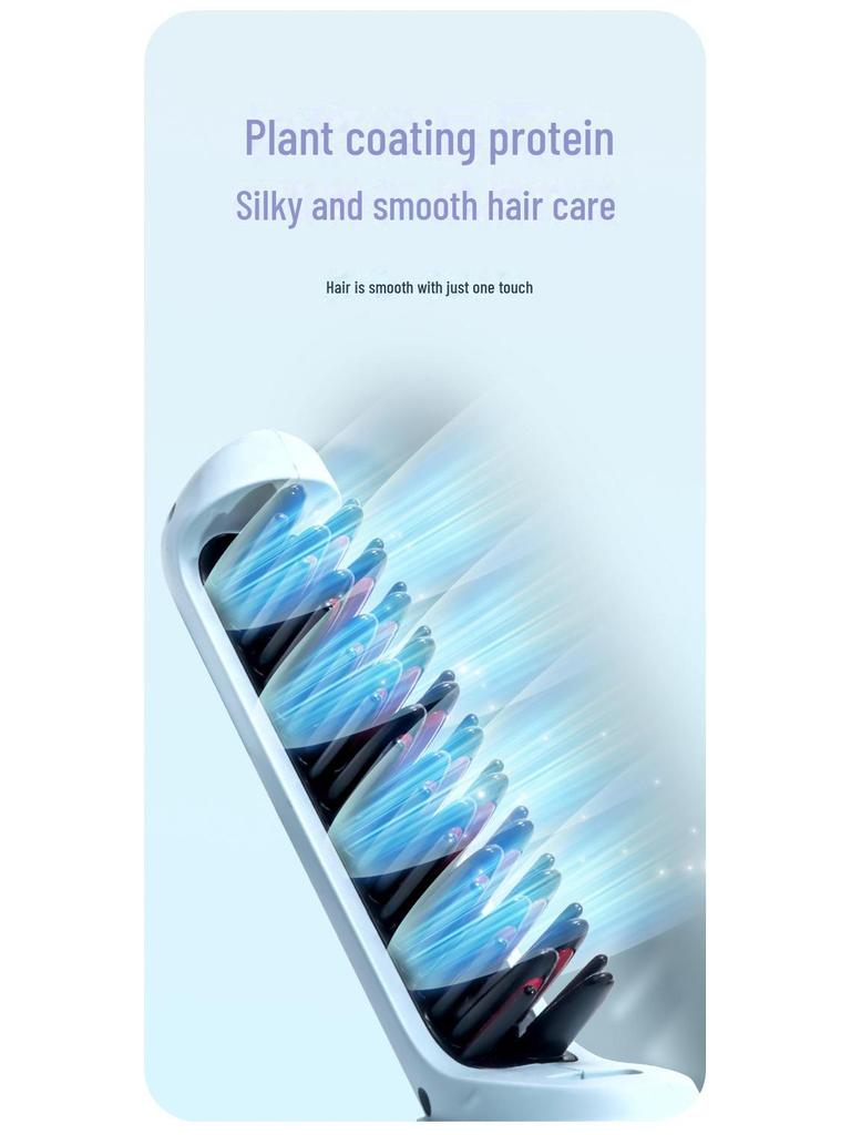 Portable Temperature-Adjustable Hair Styling Comb & Straightener
