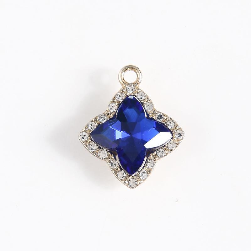 Taoxin Crystal Gemstone Pendant Electroplating Simple Fashion Jewelry Accessories DIY Necklace Pendant Alloy Jewelry