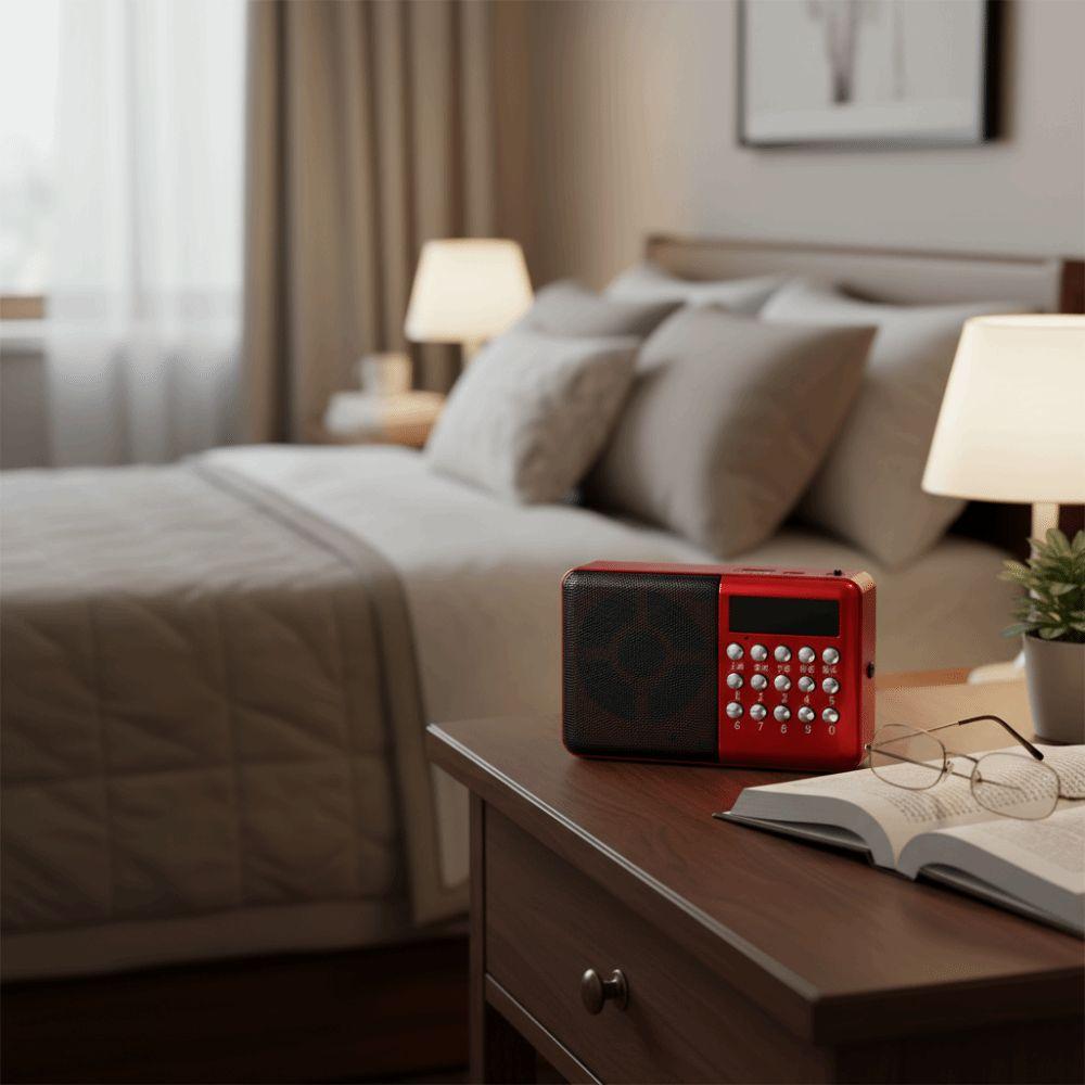 MicroSD Card Slot Music Player Rechargeable FM Radio Multifunctional MP3 Radio  Home Entertainment