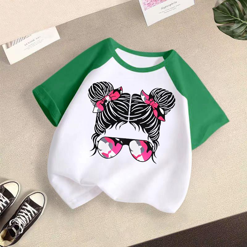Children's Casual Short-sleeved T-shirt - Summer Girls' Fashion Top