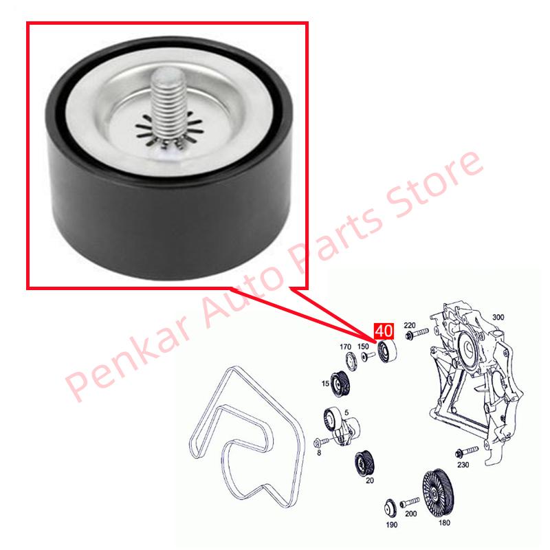 Engine Idler Pulley 6512000770 For Mercedes Benz SPRINTER W906 VIANO VITO W639 M651