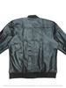 Chaqueta Bomber de Cuero para Hombre Negra Hecha a Mano Piel Genuina Suave de Cordero Motocicleta Biker Elegante