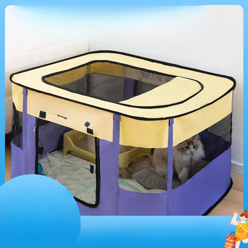 Spring and Summer Large Space Cat Special Contrasting Color Pet Cat Delivery Room Production Tent Waiting Cat Kennel and Kennel