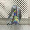 Holographic PU Leather Cute Heart Pin Display ITA Bag Girls Student Rucksack Crossbody Itabag Female Lolita Purse School Bag