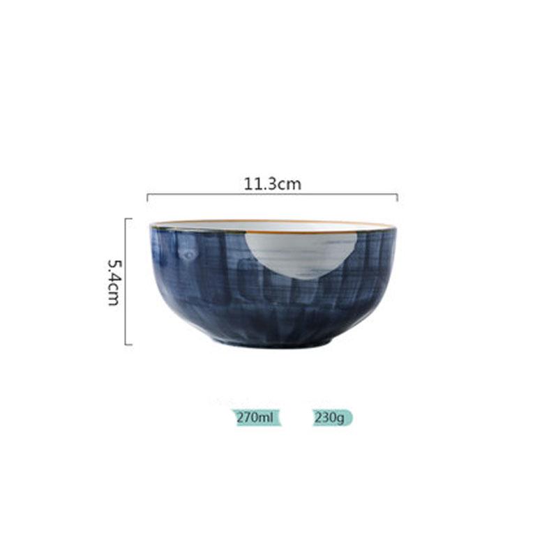 Japanese Ceramic Large Noodle BowI Large Ramen Bowl Instant Noodle Bowl Rice Bowl Fruit Salad Bowl Deep Bowl Enamel Bowls