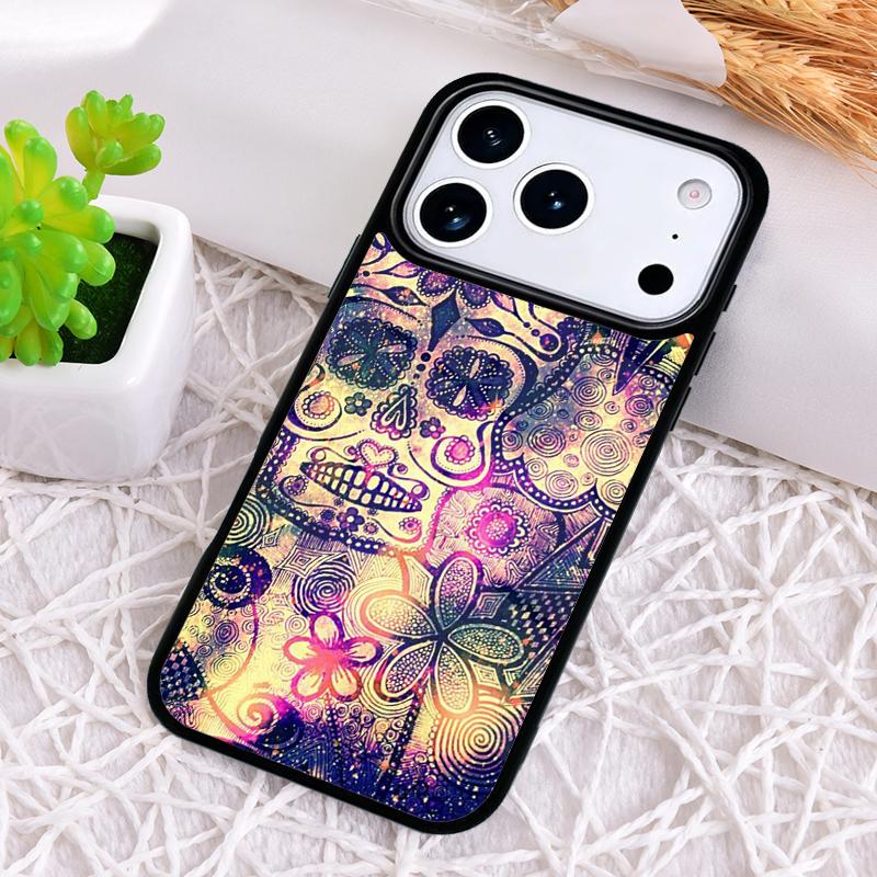 Vintage-Schädel Stoßfeste Handyhülle für iPhone 17 Air 16e 15 11 12 14 13 Pro Max Hülle Coque