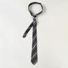 Korean Striped Tie Printed Belt Accessories Simple Shirt Tie Decoration  Men