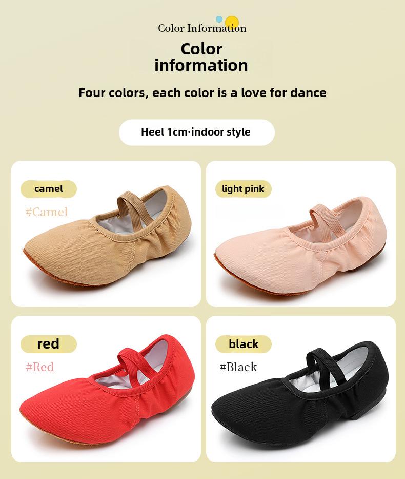 Women's Heeled Dance Shoes - Adult Ballet - Soft Leather Sole - Indoor/Outdoor - Lace-Free - Teacher Approved