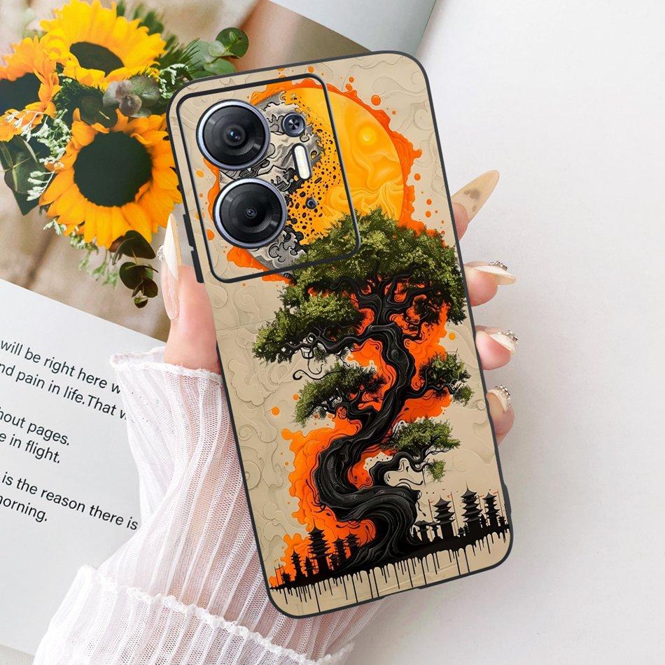 For Infinix Hot 30 5G X6832 Cool Dragon Tiger Pattern Phone Case For Infinix Hot30 5G Black Silicone Soft Cases