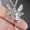 Fairy Elf Necklace Vintage Fantasy Pendant Mythological Charm Jewelry for Women Girls Daily & Party Wear