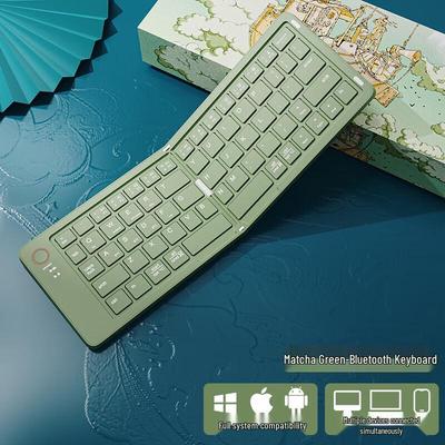 Teclado de Membrana Sem Fio Bluetooth Silencioso Portátil