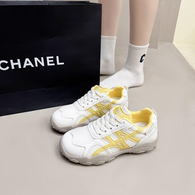 Leather mesh German training shoes increase 5CM dad shoes women's 2025 summer new Forrest Gump shoes casual breathable sports