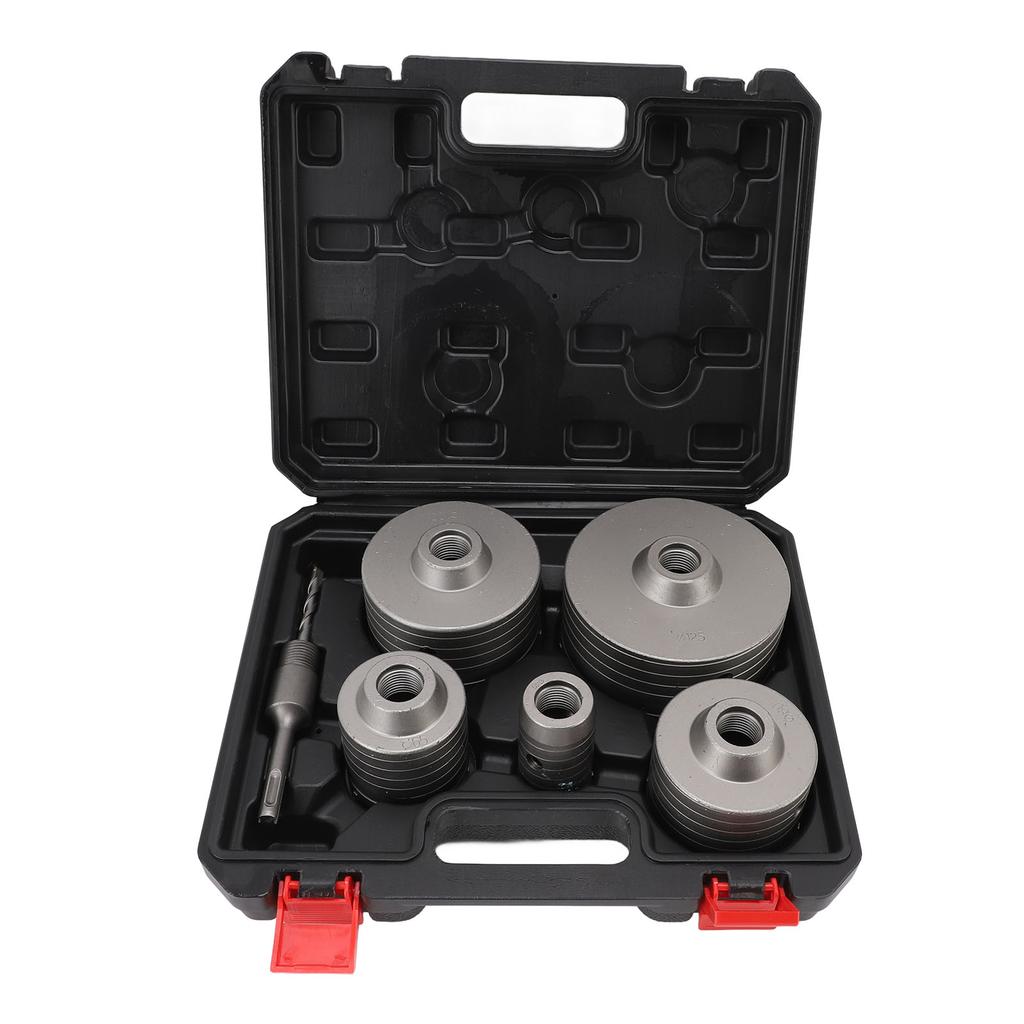 6-teiliges Set Beton-Lochsägebohrer-Set Hartmetall-Hochhärte-Lochsäge-Werkzeugsatz für Luft