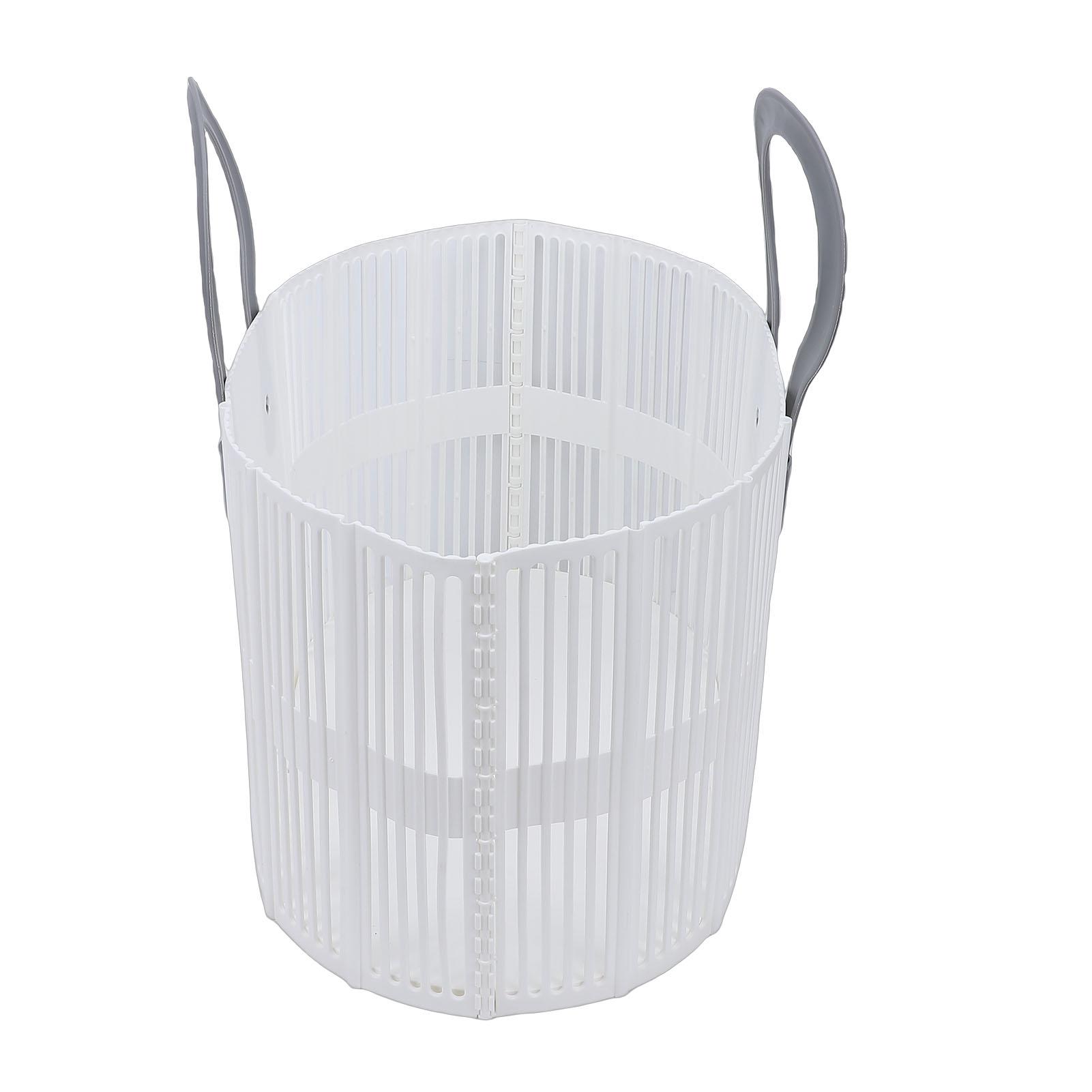 

Foldable Laundry Basket Large Capacity Clothes Hamper with Handles Hollow Multipurpose Storage for Bathroom Laundry Room Home