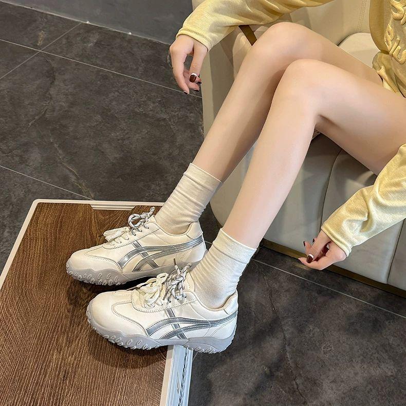 Lightweight German training shoes women's new height increase small versatile Forrest Gump casual board shoes dopamine autumn and winter shoes