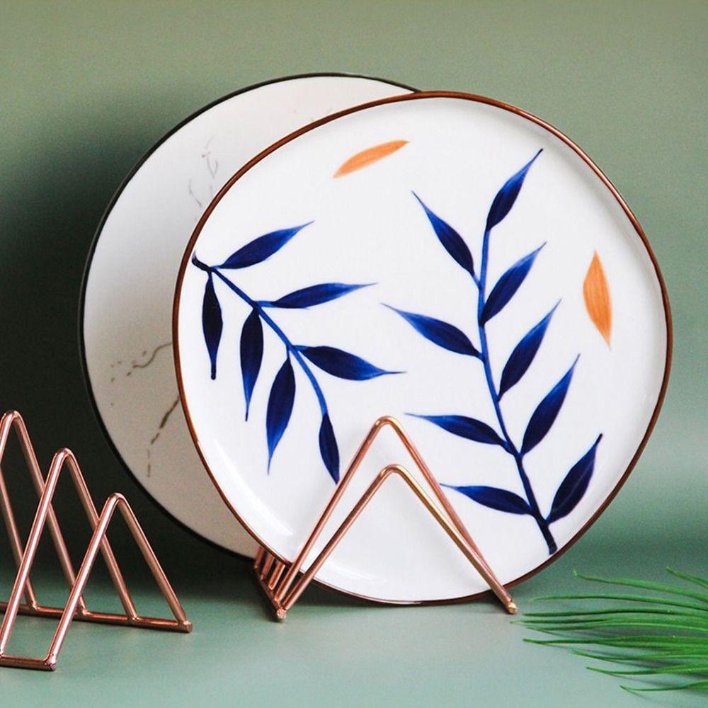 Desk Storage Magzine Holder Bookshelf Book Holder Triangle Bookend Record Rack Iron Book Stand