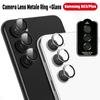 Metal Lens Ring Case For Samsung S24 Ultra S23 FE S22 Plus A15  A35 A55 A14 A24 A34 A54 Camera Lens Screen Protector Film Cover