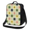 Orla Kiely Sac à Lunch Portable Motif Feuilles Colorées Réutilisable Isotherme Fourre-tout Bento avec Sangle Réglable pour Travail Pique-nique Voyage
