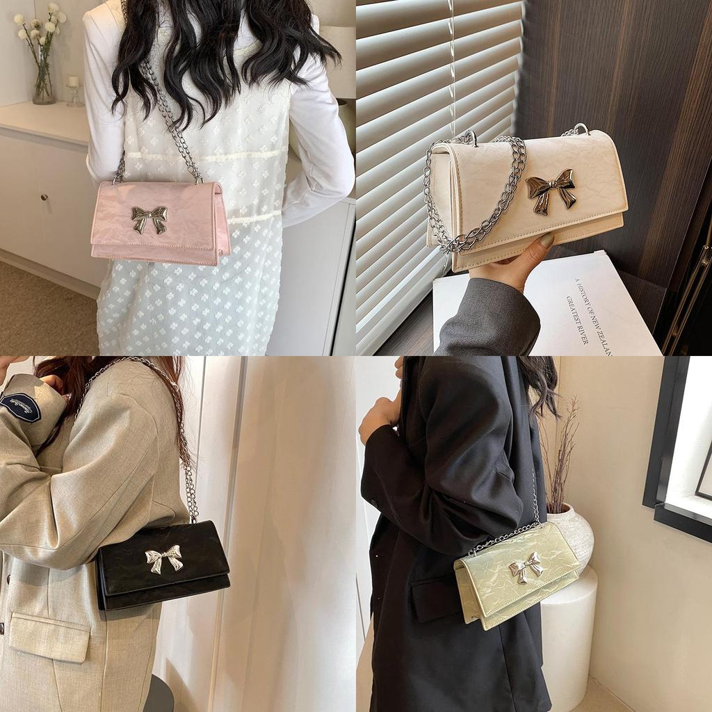 Chic Street Style Chain Shoulder Bag Fashion Trendy Small Square Bag For Women