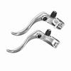 1pair Aluminum Alloy 24mm Mountain Bike Disc Brake Bar Handle   Cycling Accessory (Black)