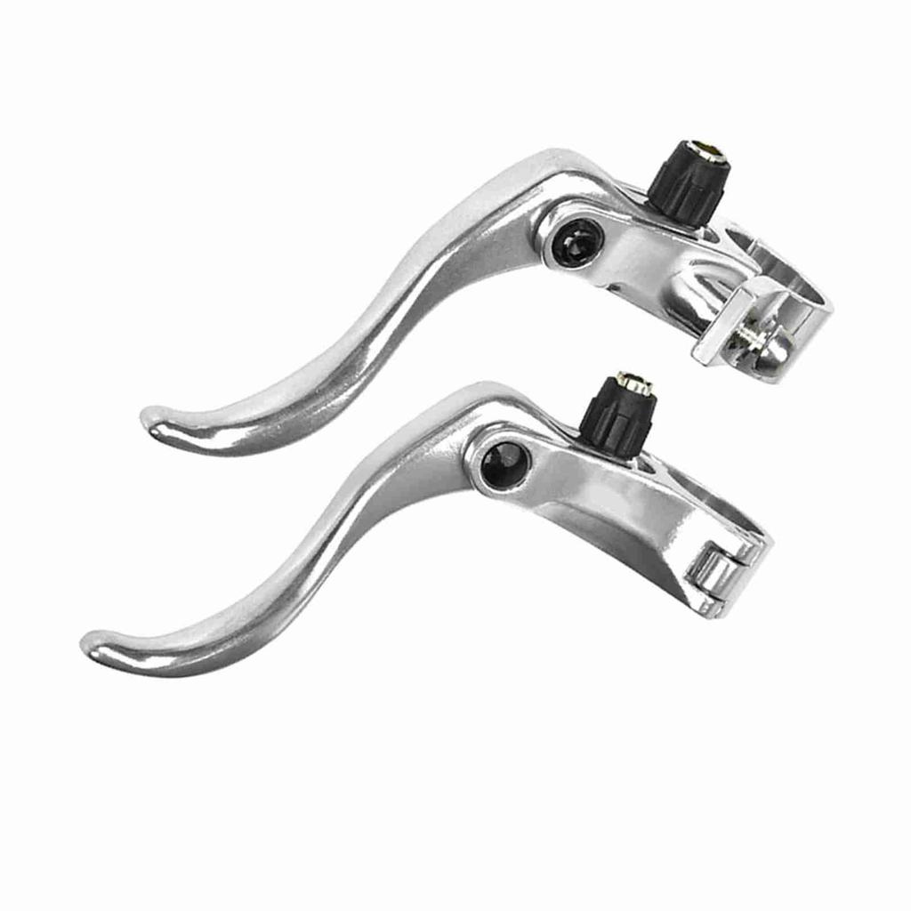 1pair Aluminum Alloy 24mm Mountain Bike Disc Brake Bar Handle   Cycling Accessory (Black)