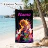 Kyojuro Custom Name Printed Beach Towel Personalized Soft Towel For Swimming Beach Travel