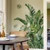 Green Plant Wall Sticker Creative Nordic Stickers Living Room Sofa Bedroom Background Wall Decor Self-Adhesive House Decoration