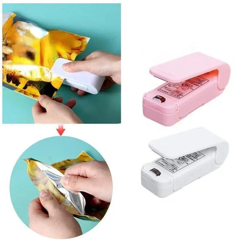 Mini Multi-function Sealer Plastic Storage Bag Sealing Machine Close Keeping Fresh Seal Food Snack Kitchen Tool Cozinha