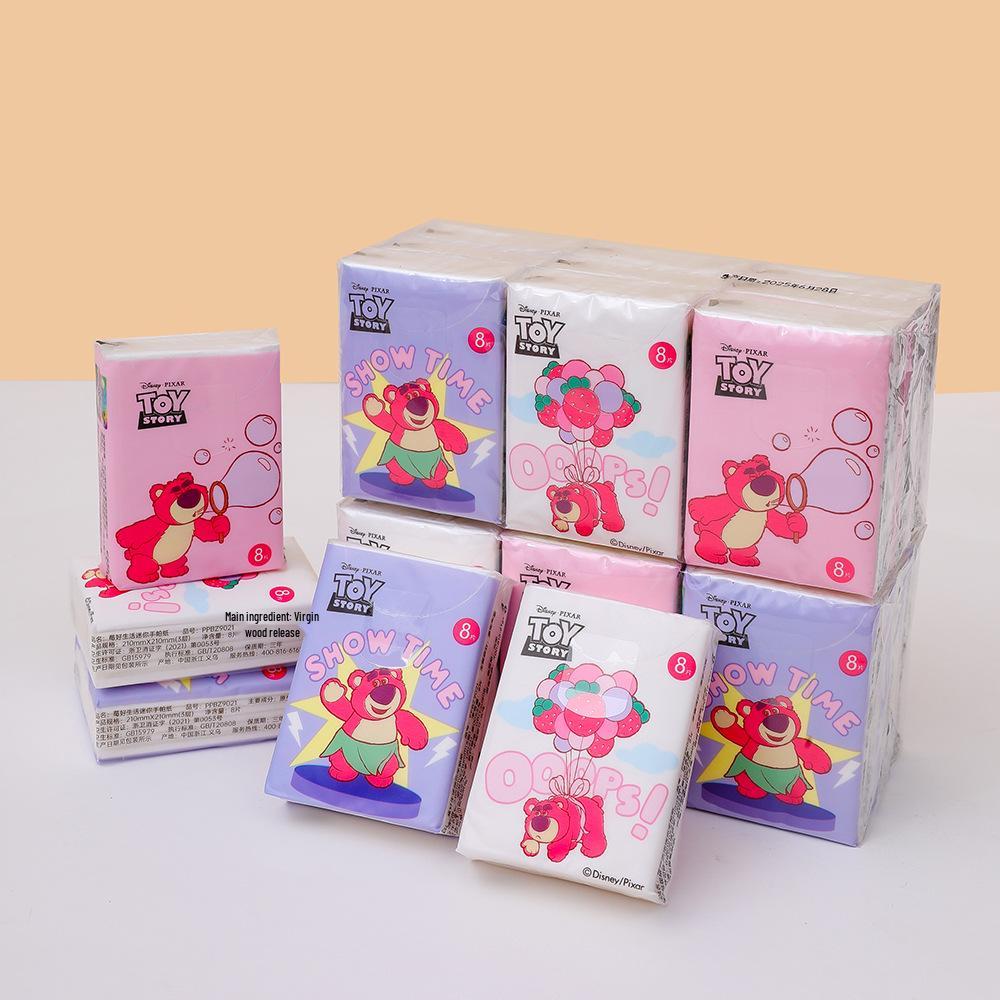 

Білі 3-шарові кишенькові серветки Minnie, 8 аркушів – Ідеально для студентів