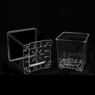 Štvorcové priehľadné akrylové kvetináče Priedušný kvetináč na bonsaje Stolová dekorácia Do záhrady, dvora, obývacej izby, balkóna