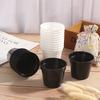 Plántulas circulares pequeñas de plástico para cría de plántulas, plántulas de cambio y macetas para plantar macetas suculentas