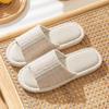 Linen Couple's Slippers Indoor Home Household Women Slippers Cotton Linen Couples Anti-slip Slippers Floor Mute Sandals Slippers