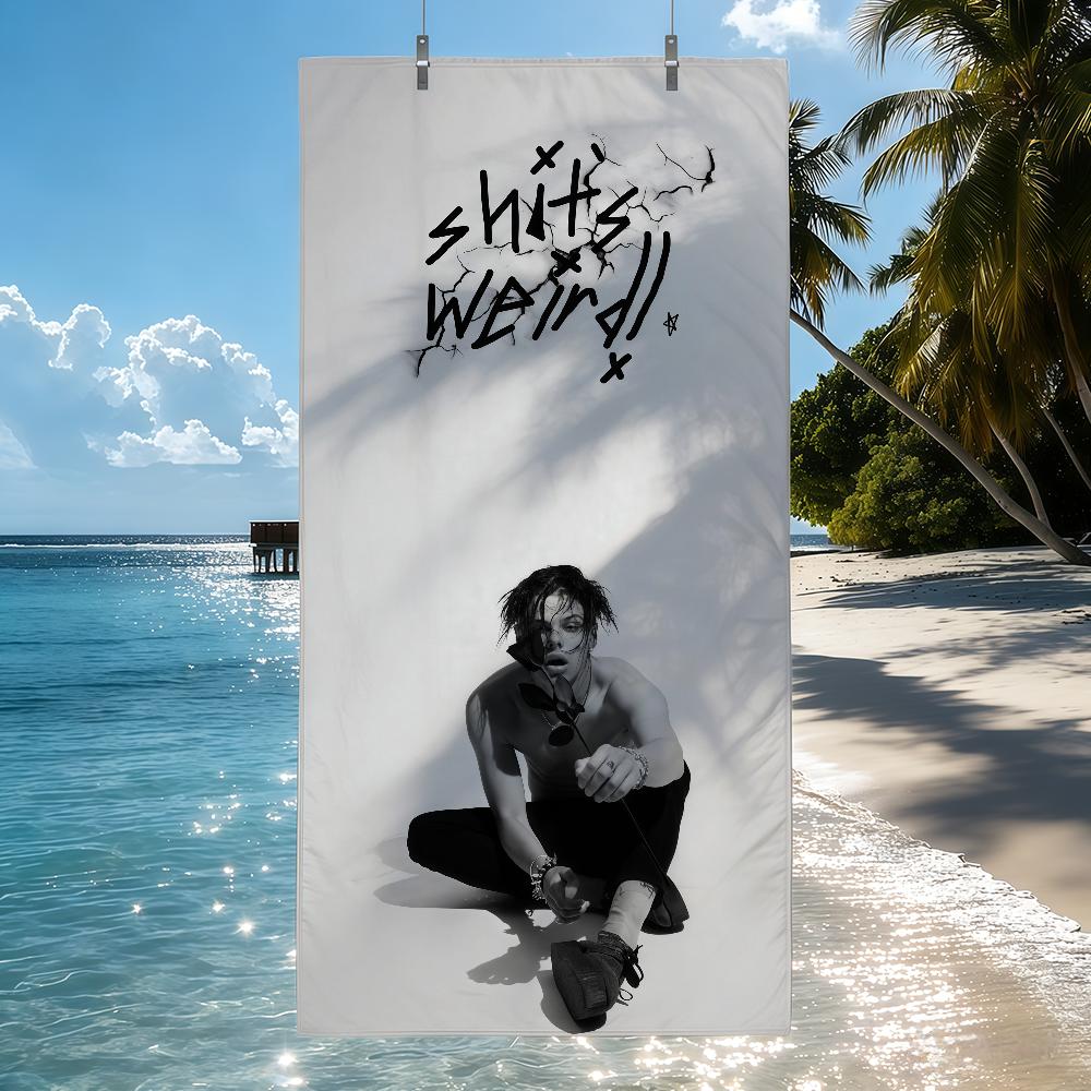 Singer YUNGBLUD Towel Bleach Shower Bath Travel Lightweight Skin Friendly for Pool Camping Cruise Summer