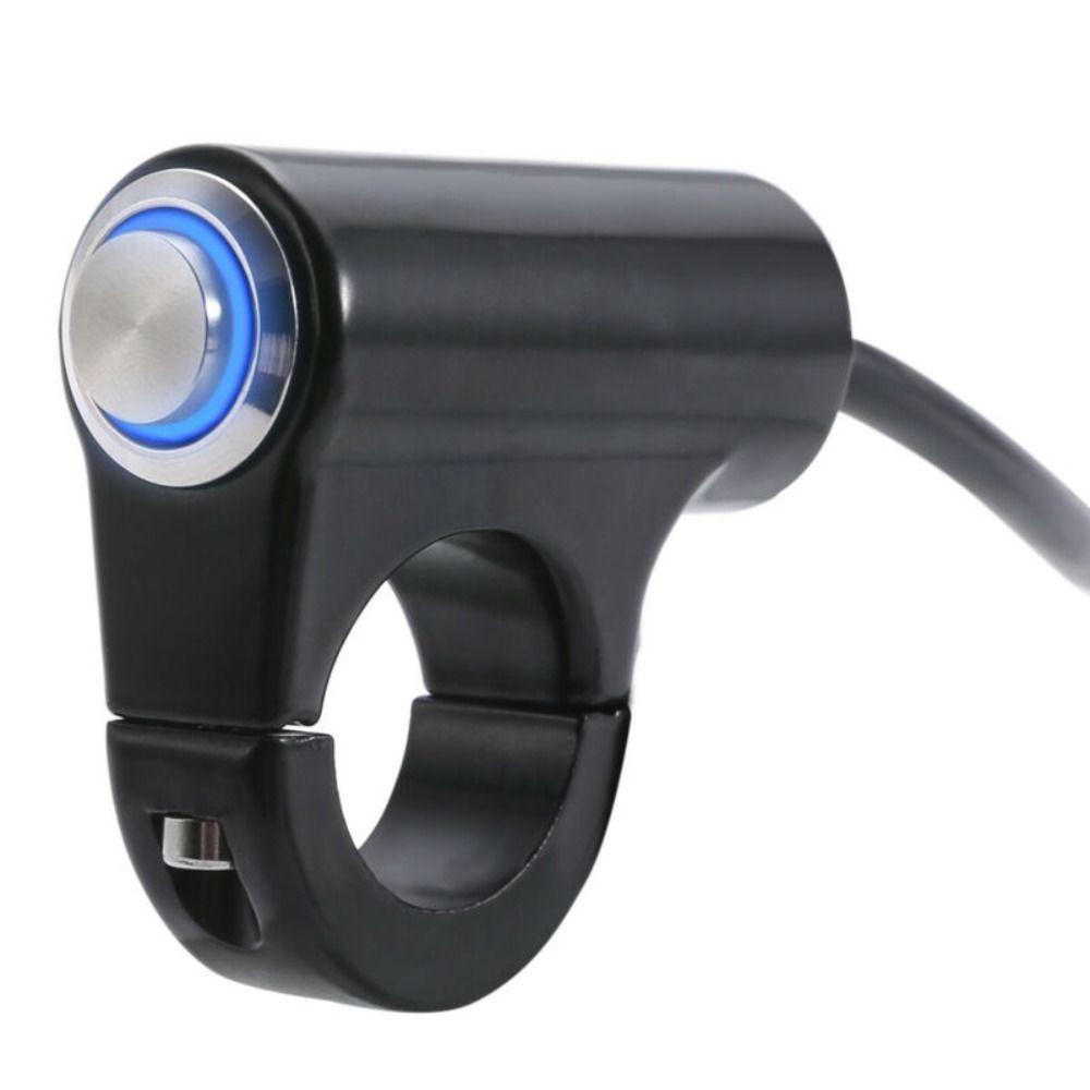 Self-locking Motorcycle Handlebar Switch Aluminum Zinc Zinc Alloy ON/OFF Light Push Button  Fog Light