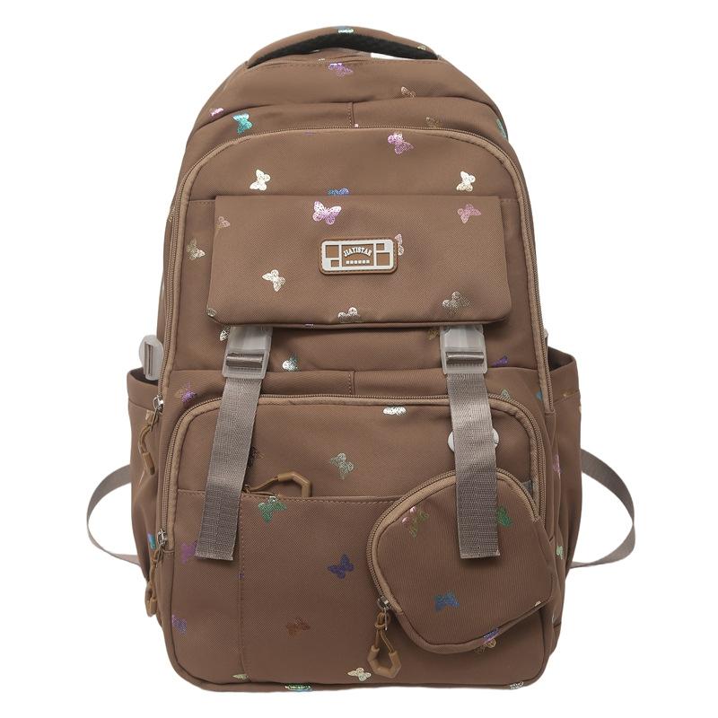 Cartoon Print Student Schoolbag Women's Large Capacity Backpack