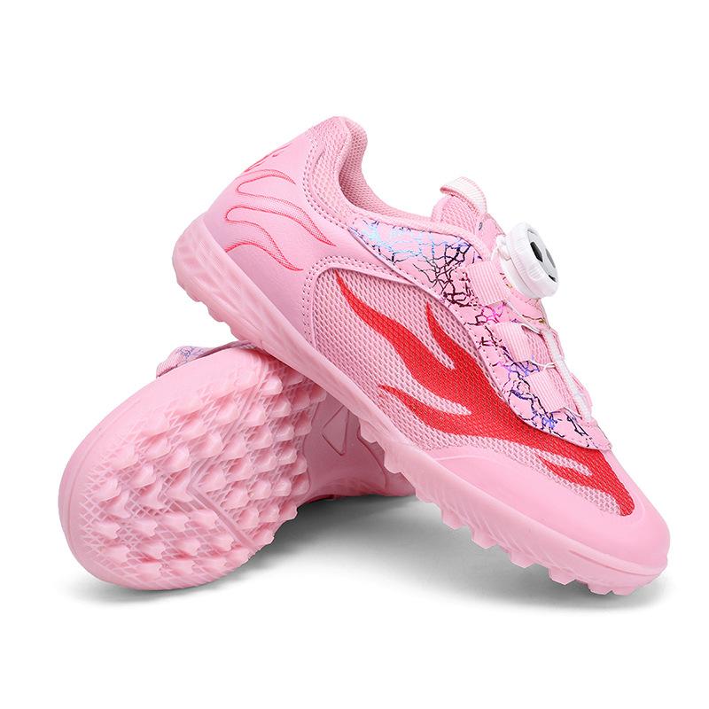 Rotating button football shoes mesh new children and older children broken nail training football shoes size 29-39