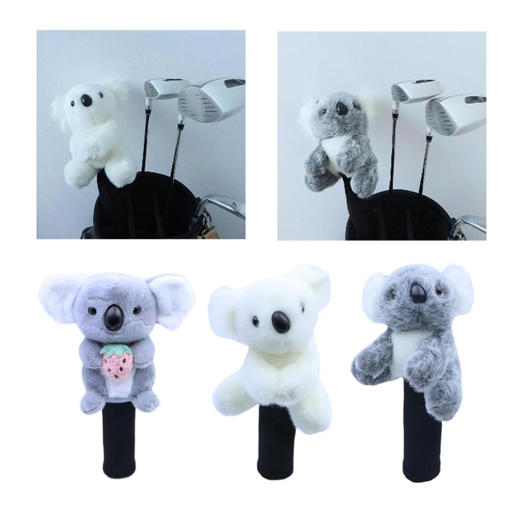 Koala Golf Headcover for Drivers Hybrid Golf Gift Funny Cute Lightweight Golf Accessories Golf Club Head Cover Lovely Plush