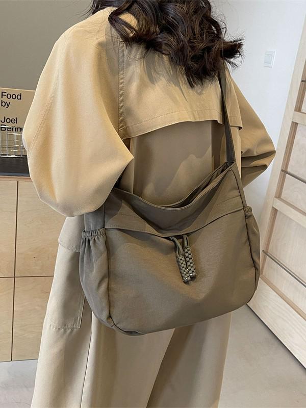 2025 Spring/Summer Versatile Large Capacity Korean Style Tote Bag for Women - Casual and Stylish Cloth Bag for Students