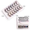 7 Pairs Of Imitation Mink Colored False Eyelashes Grafted Fried Eyelashes Dense Curled Eyelashes