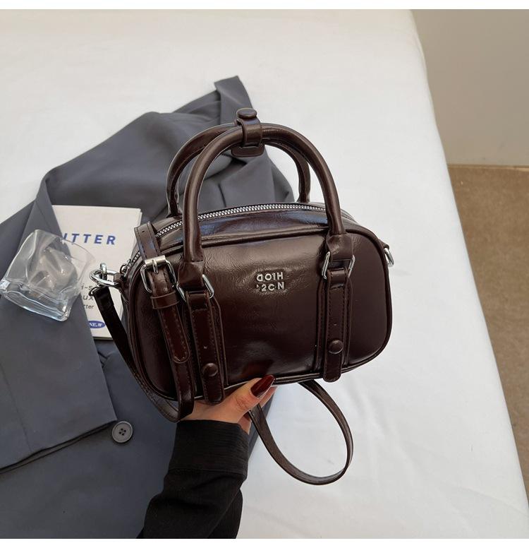 

Взрыв нового продукта Корейская версия нишевая модная портативная сумка Boston из масляной вощеной кожи женская универсальная дорожная сумка в иностранном стиле сумка-мессенджер