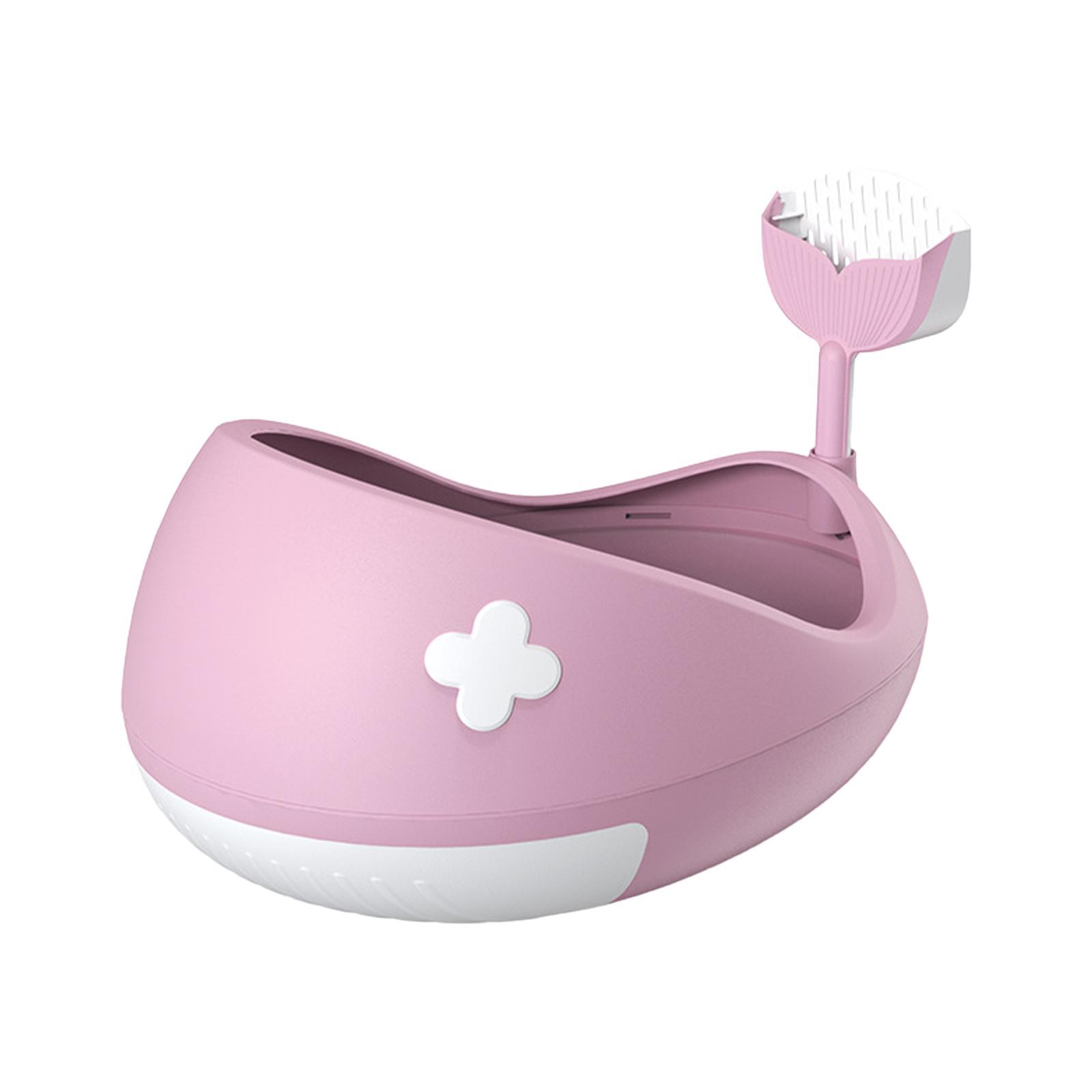 

Кошачий туалет, песочница для кошек, переносная песочница с защитой от брызг и совком, туалет для кошек, для домашних кошек, товары для животных розовый