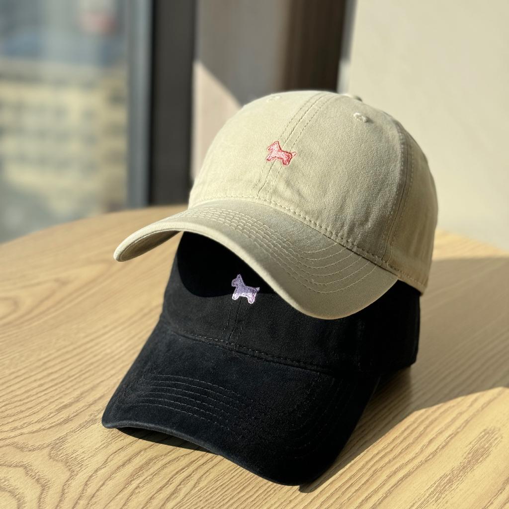 New cute cartoon pony embroidered baseball cap for women, soft top sunshade, versatile couple's cap, makes the face look smaller and trendy