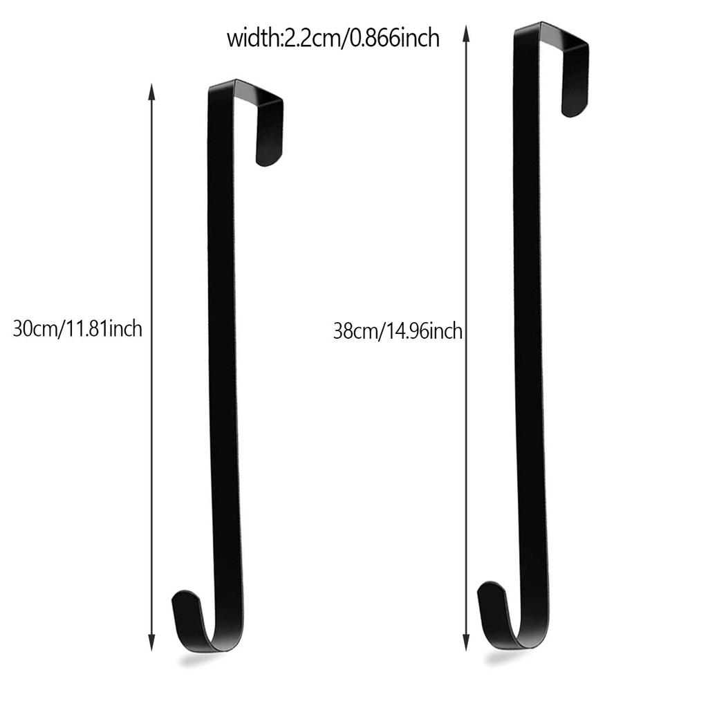 Kranzaufhänger für Haustür Halloween Weihnachten Ostern Dekoration Metall Über der Tür Einzelhaken Ornament Kranz Türhänger