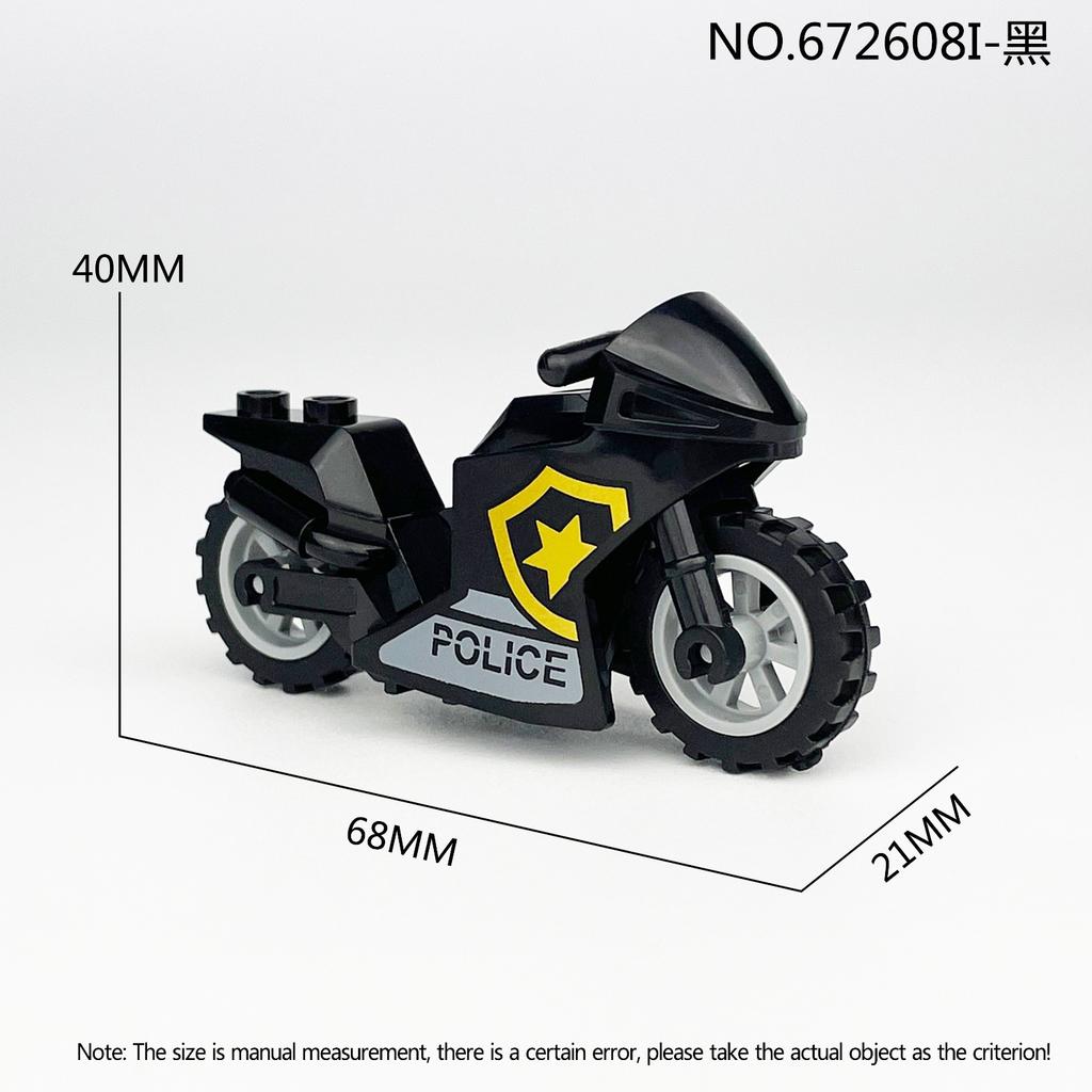 8 Motorcycle Children'S Assembled Building Block Toy White Car Xiangjiang 10706G Sharp Blade Black Car