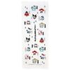 Nomura Towel Sanrio Characters Traditional Japanese Pattern Tenugui Yokai and Hello Kitty 34 X 90 Cm Cotton Japanese-made (Hand Towel) - (Monster) - -