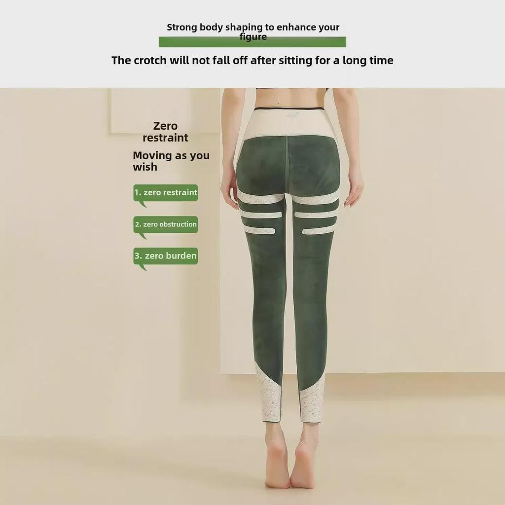 High-Waist Velvet-Lined Barbie Pants for Autumn/Winter – Hip-Lifting, Warm 600g Shark Pants