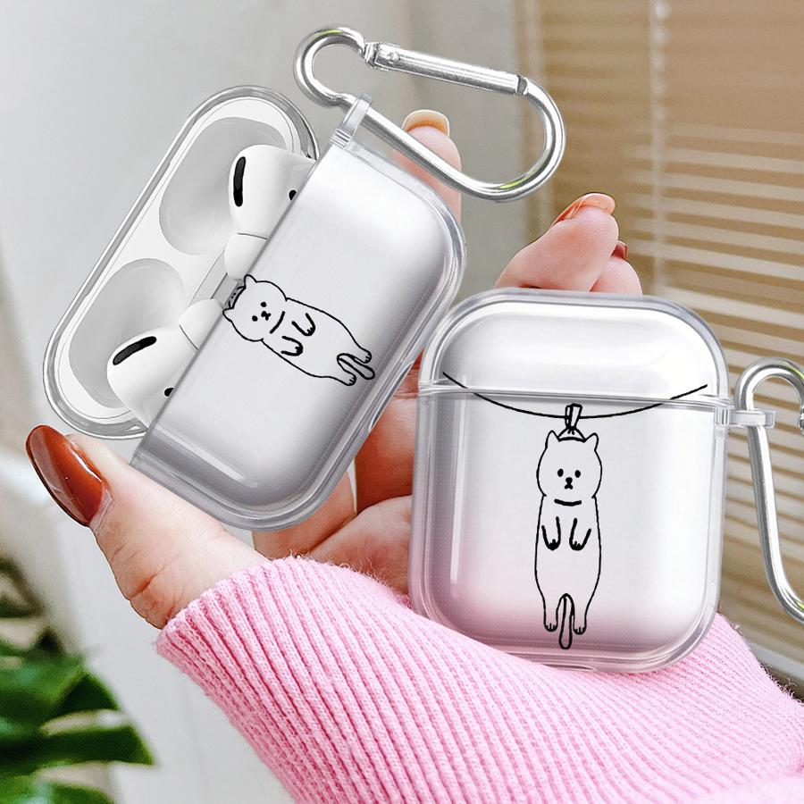 Cartoon Dog Cat Case For Airpods 2 4 Pro3 1 Pro2 Pro 3 Clear Earphone Cases Cover