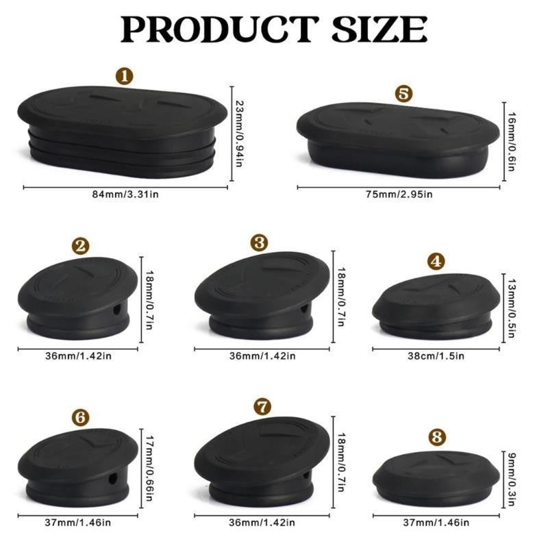Accuracy Fit Motorcycle Frame Hole Caps Elastomer Plugs Dust Corrosion Protection Simple Installs for Bike MT-09 SP