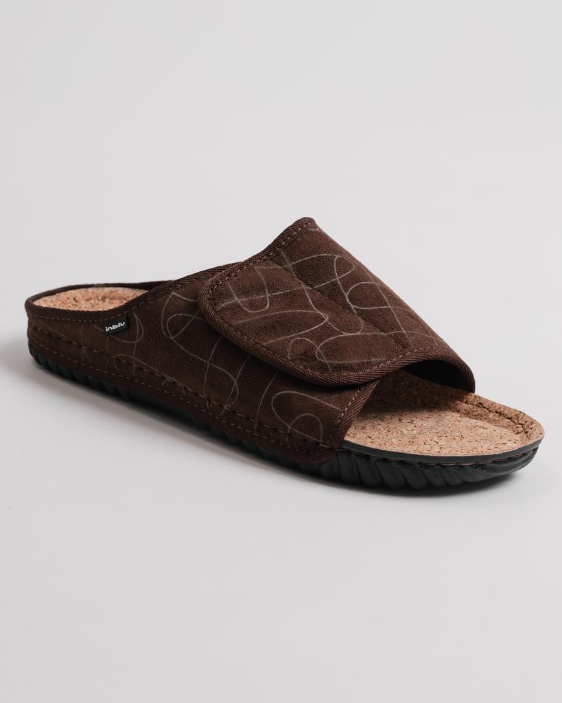 Тапочки с открытым носом Inblu FM1H 42 коричневые